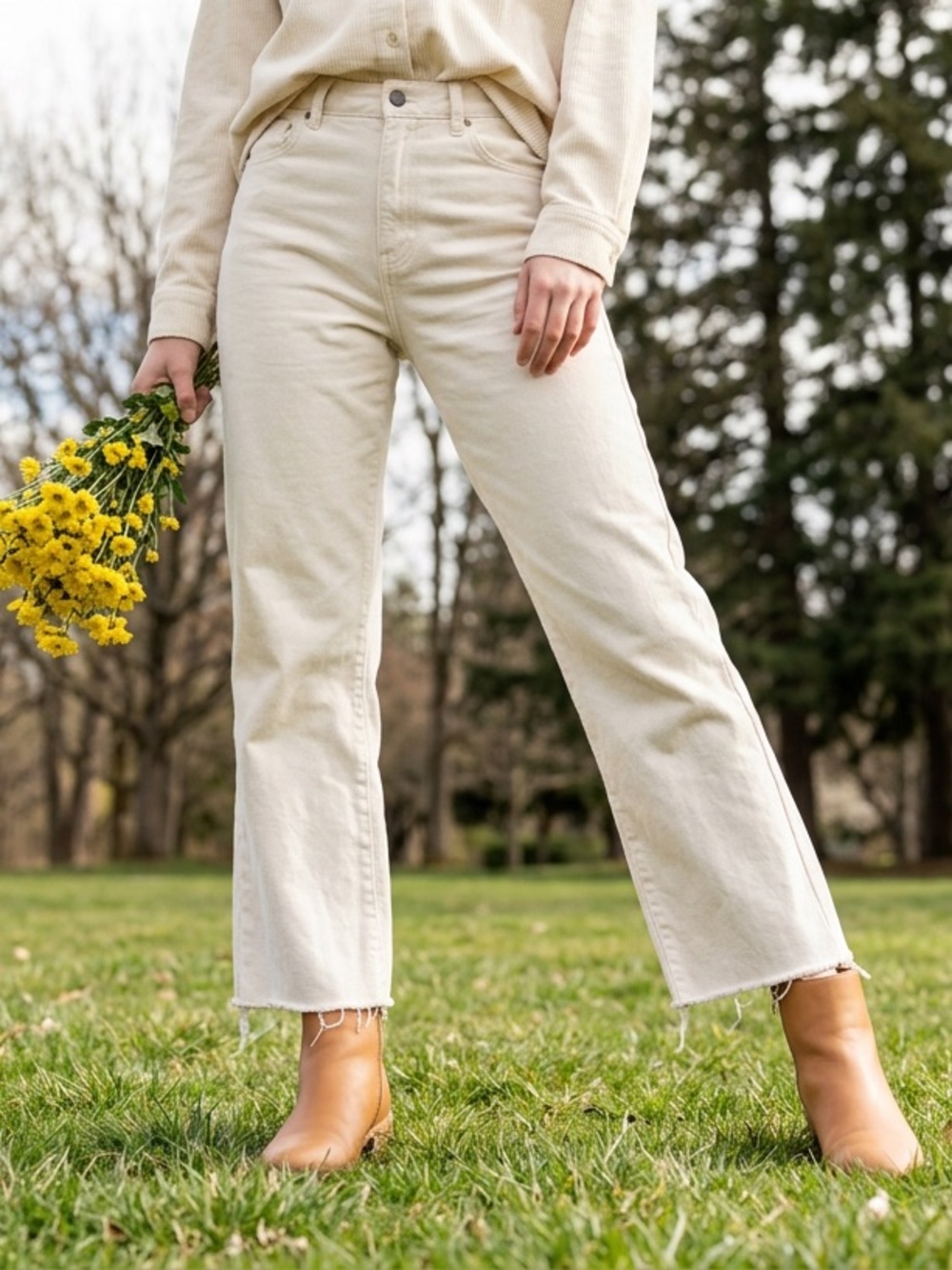 Rolla's Retro Coastal vintage white wash boho Eastcoast Crop Flare Jeans
